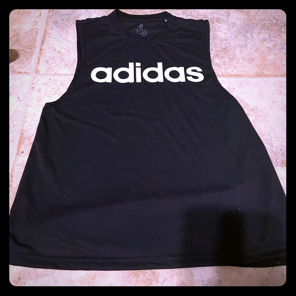 Adidas Graphic Logo Muscle Tee Shirt Tank Top